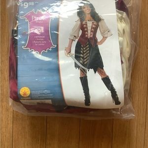 Pirate costume ( 2 piece set) medium (8-10)